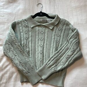 Mint knit sweater